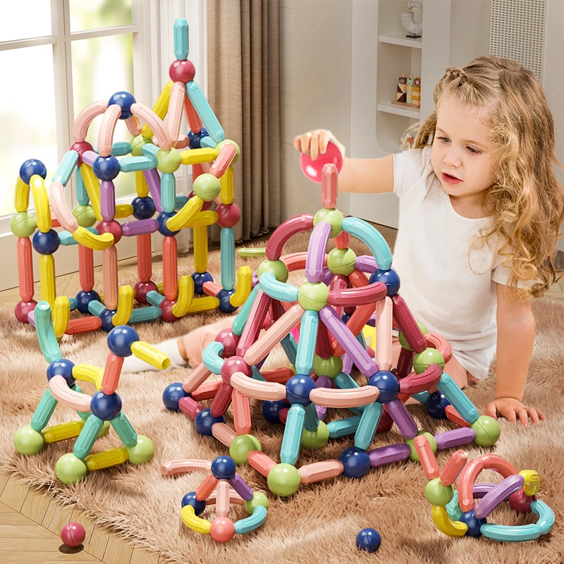 儿童益智百变磁力棒积木拼搭宝宝早教玩具生日礼物3岁