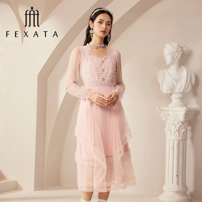 【媛媛女王严选】FEXATA斐格思法式芭蕾风仙女裙连衣裙