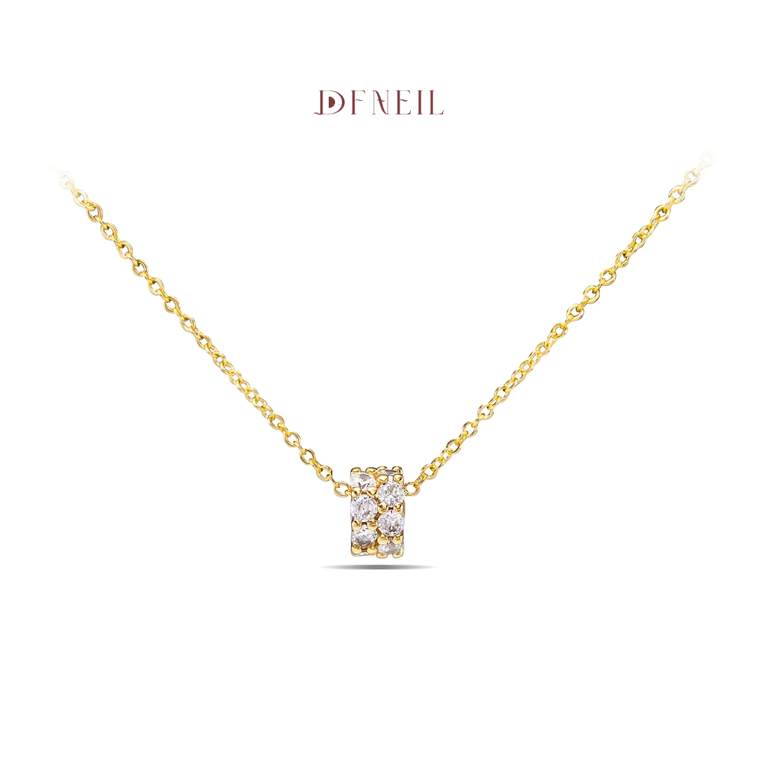 钛钢项链 DF Neil 高级感小蛮腰项链金色转运珠锁骨链精致女礼物