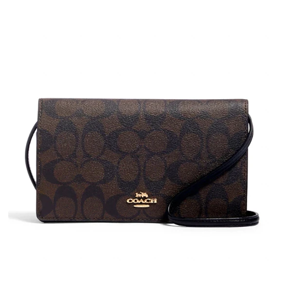 COACH/蔻驰 女士新款Anna折叠手拿斜挎单肩包C88682 精致美国直邮