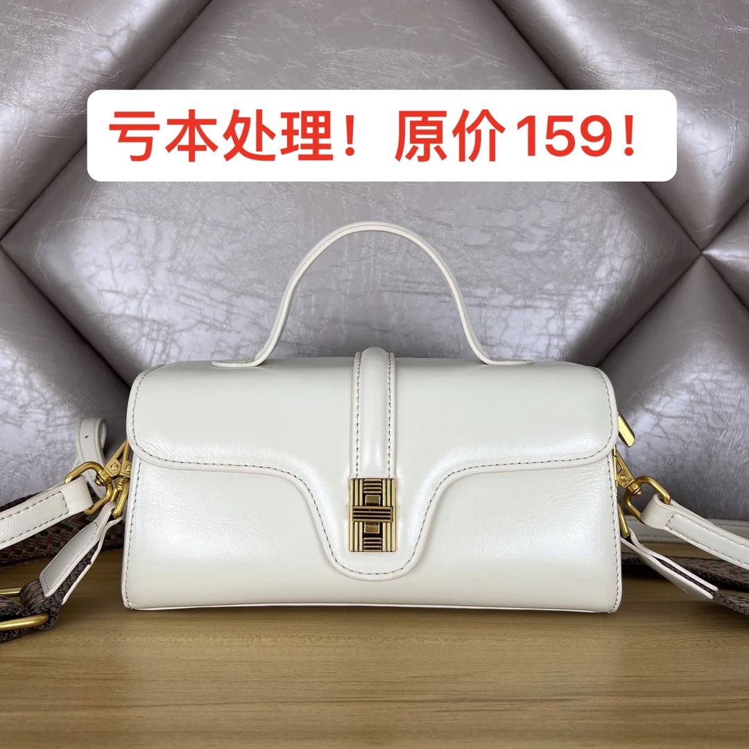 【头层牛皮】时尚百搭真皮复古牛皮单肩轻奢女士斜跨包休闲简约