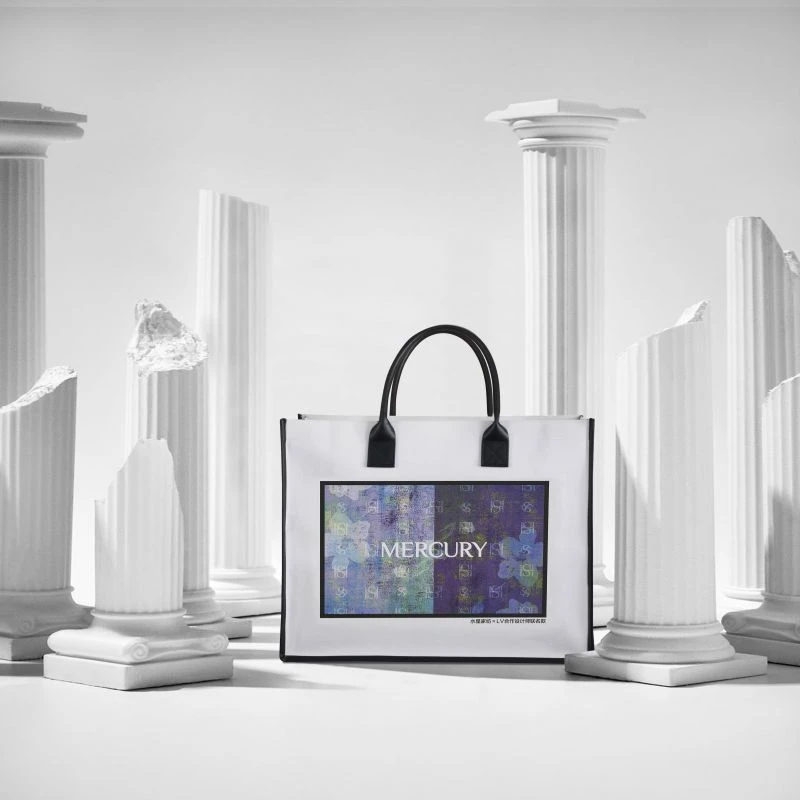 [水星家纺·严选]手提包·托特包超大时尚经典艺术优雅撞色品牌单品
