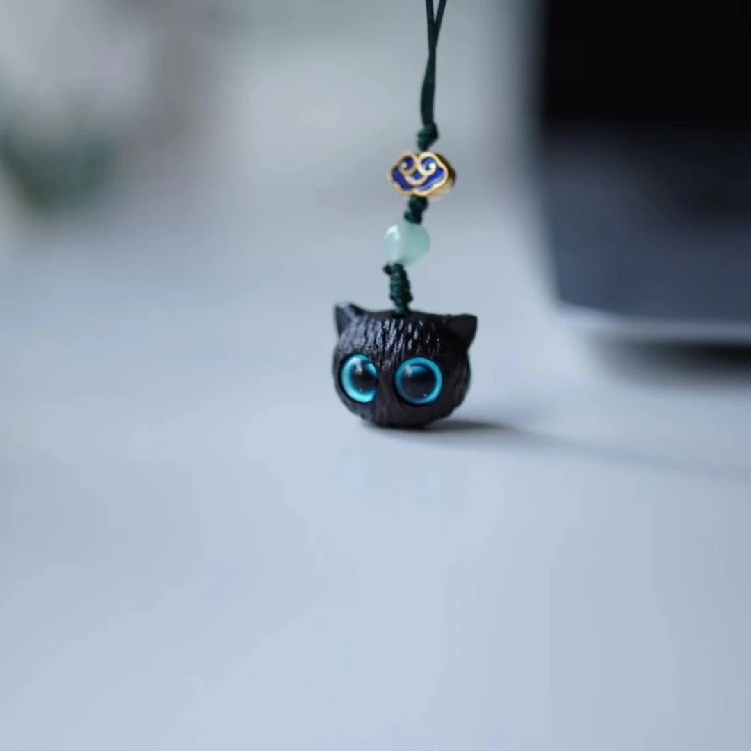 Joe的小作坊/刻痕版小猫咪手机挂件包包挂件