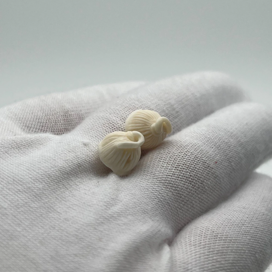 ALQ1/莲蓬配饰10mm 天然保真猛犸牙