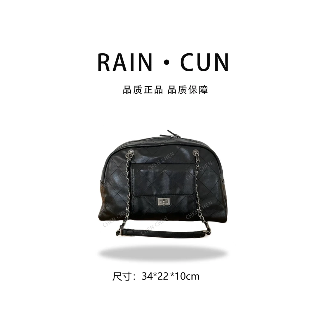 【YI CHEN】SK-62616-黑色-高定轻奢时尚百搭潮流女士包包