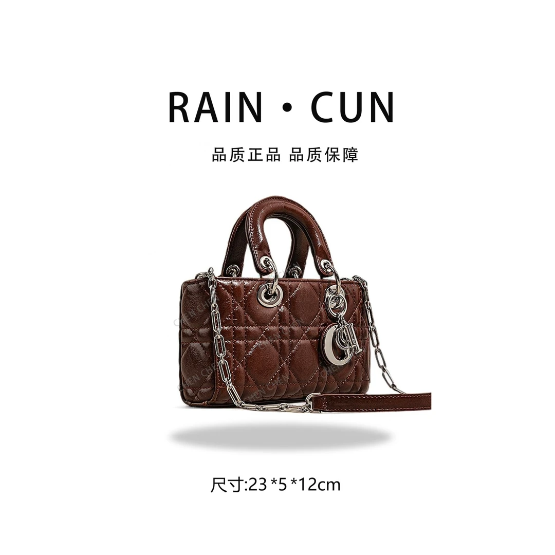 【YI CHEN】SK-82317-1-奶茶棕-高定轻奢时尚百搭潮流女士包包