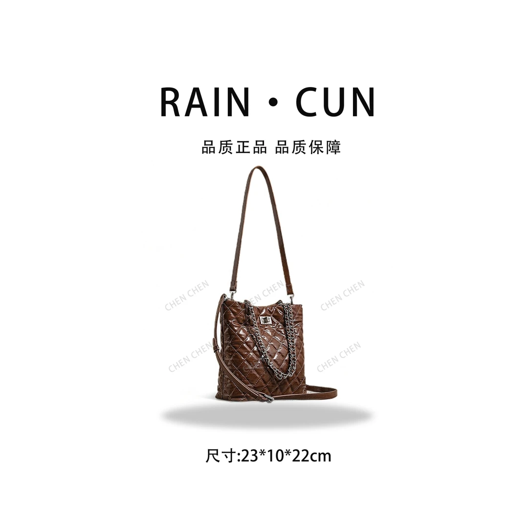 【YI CHEN】SK-82816-茶棕-高定轻奢时尚百搭潮流女士包包