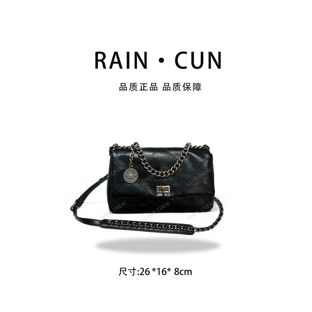 【YI CHEN】ZT-D7088-黑色-高定轻奢时尚百搭潮流女士包包