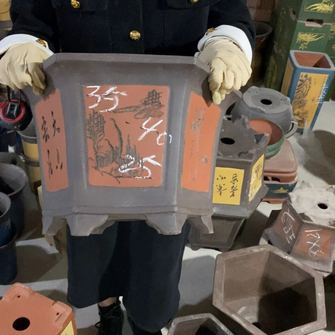 紫砂花盆紫砂花盆