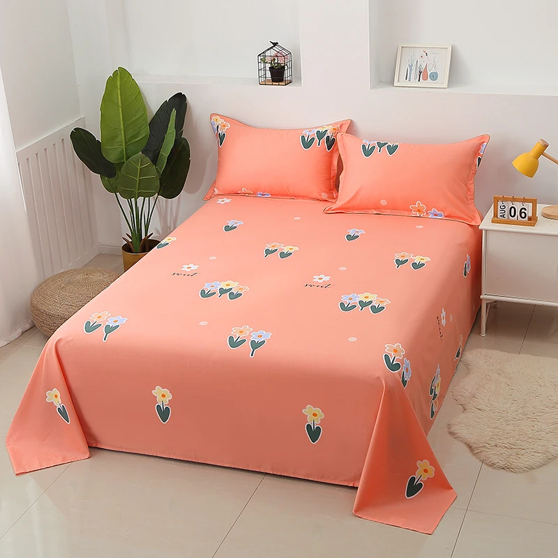 床单单件全棉单人大床炕单学生宿舍亲肤女生夏季布床加厚斜纹纯棉