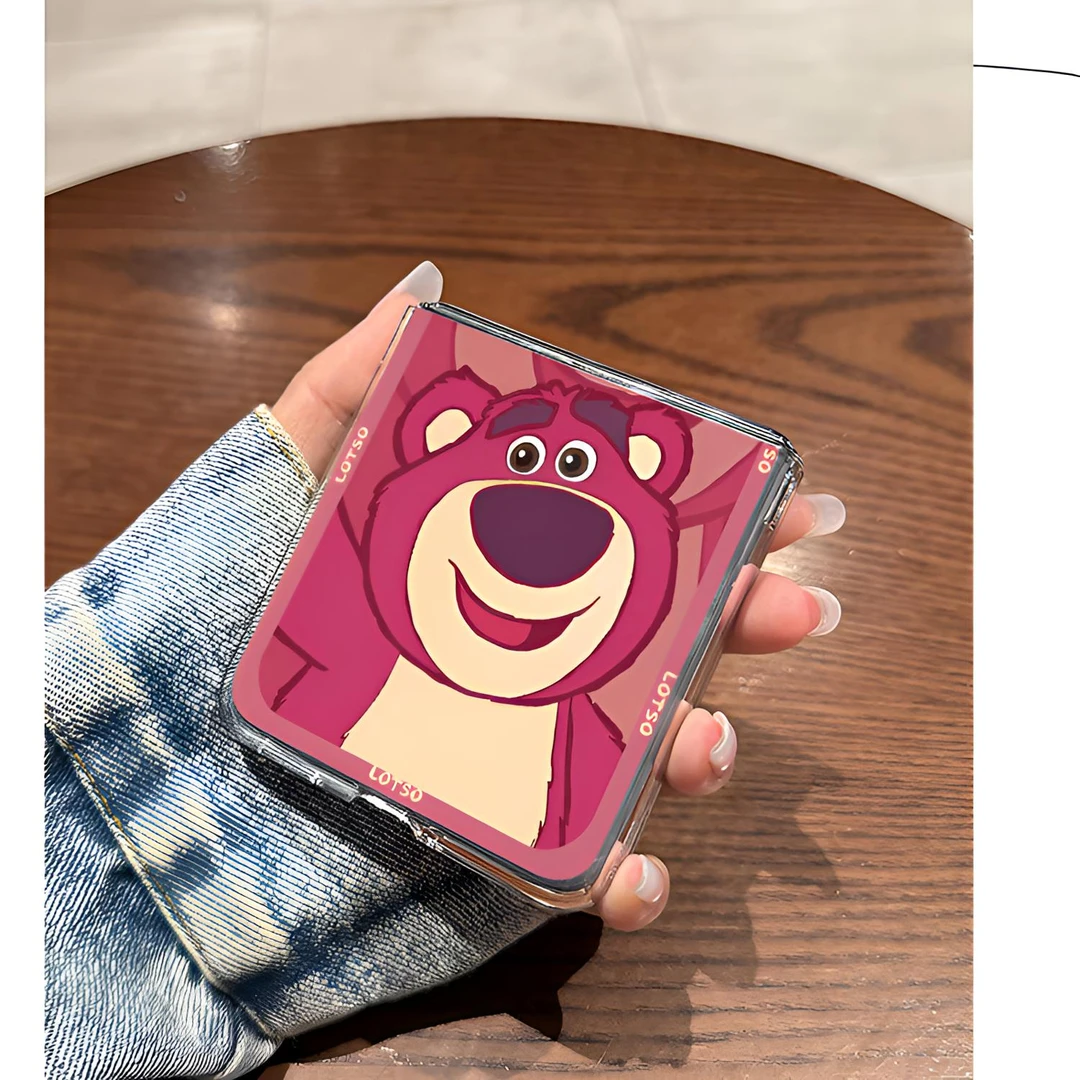 卡通可爱草莓熊华为p50pocket手机壳华为pocket2创意保护套防摔