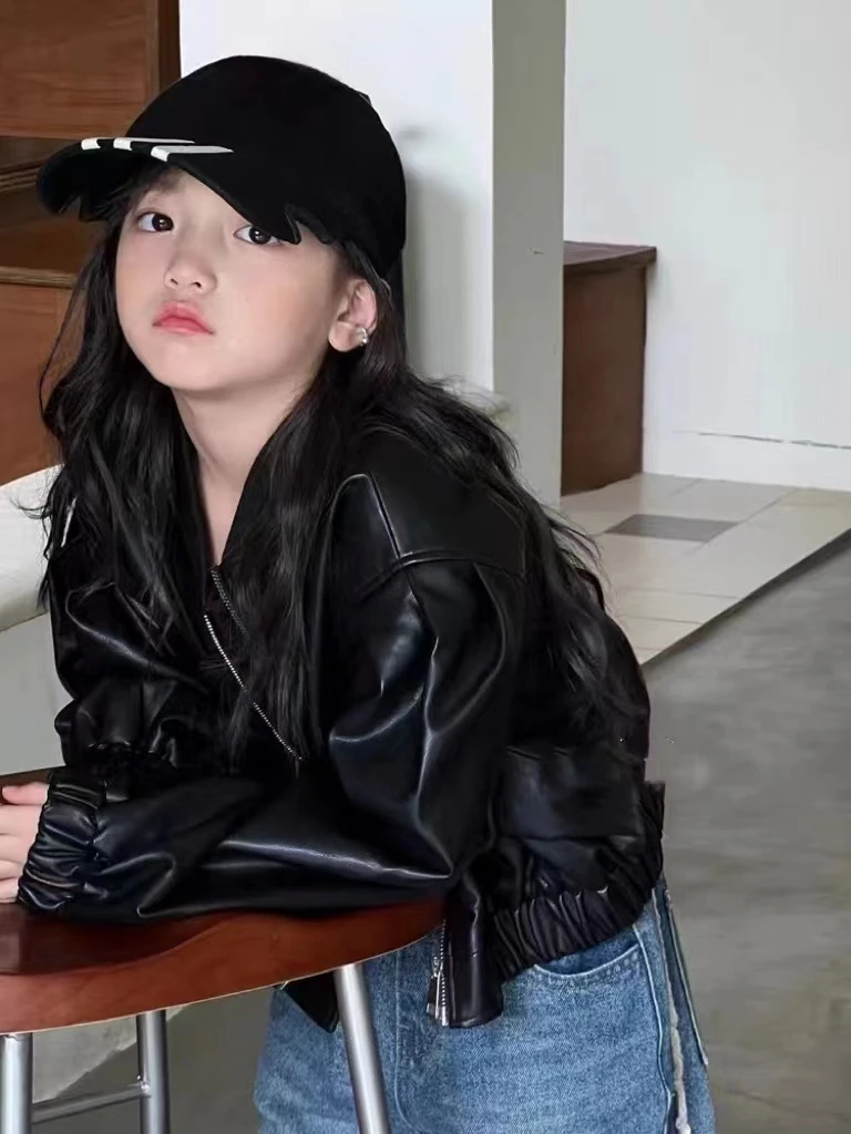 316儿童时尚皮衣外套8829