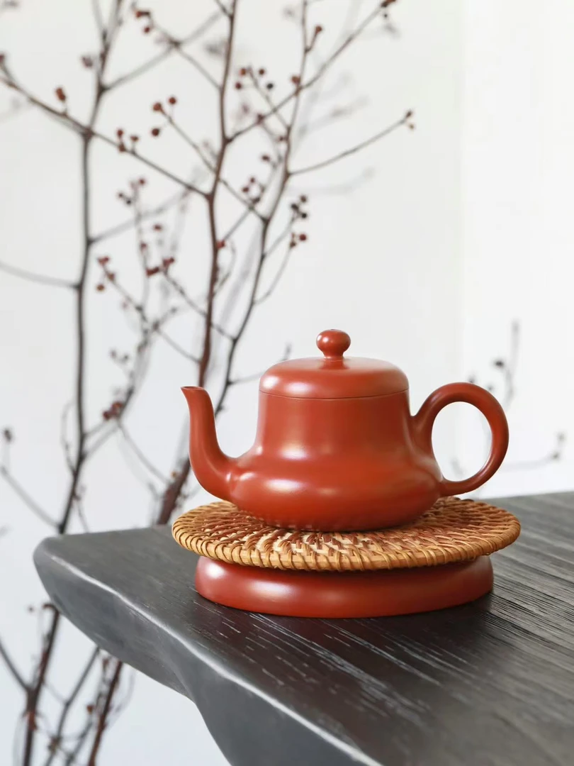 老安顺章壮雄君德壶 手拉壶薄胎全手工朱泥壶