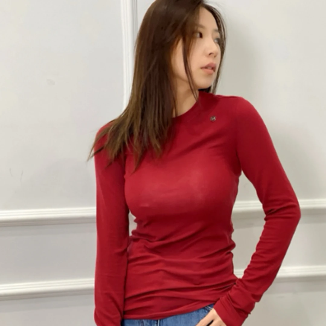 UHOOWU设计师品牌 24冬季侧缝钉扣修身羊毛打底 正品授权