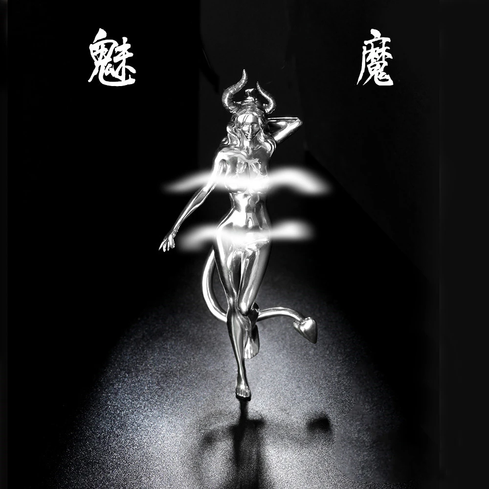 铜合金吊坠 原创手工美女裸女恶魔吊坠把玩饰个性潮流小众时尚潮