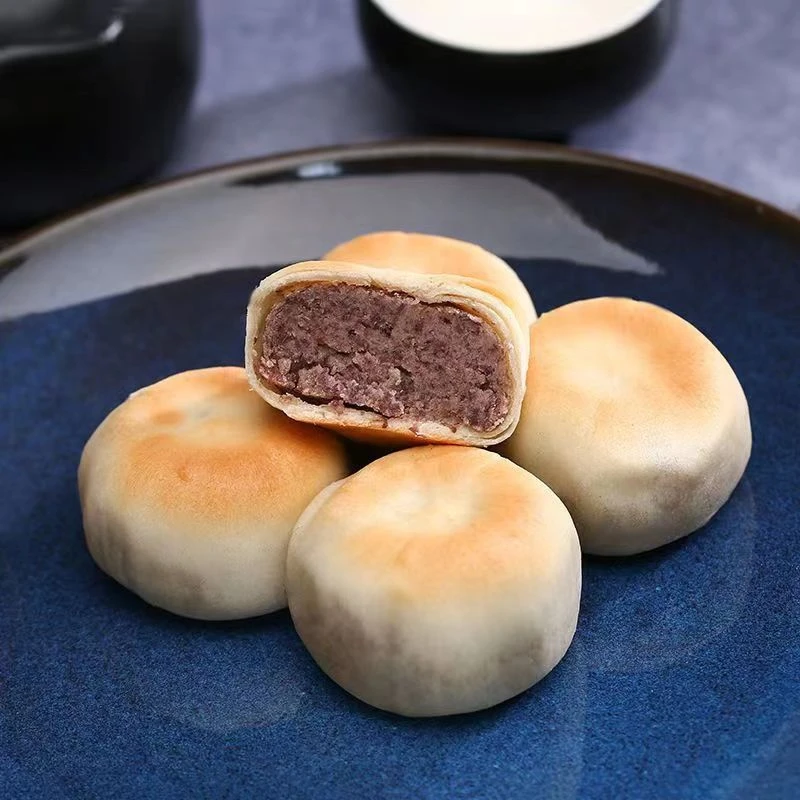 老式红豆糕馅饼抹茶绿豆饼休闲零食糕点湖南大个早餐糕点心网红