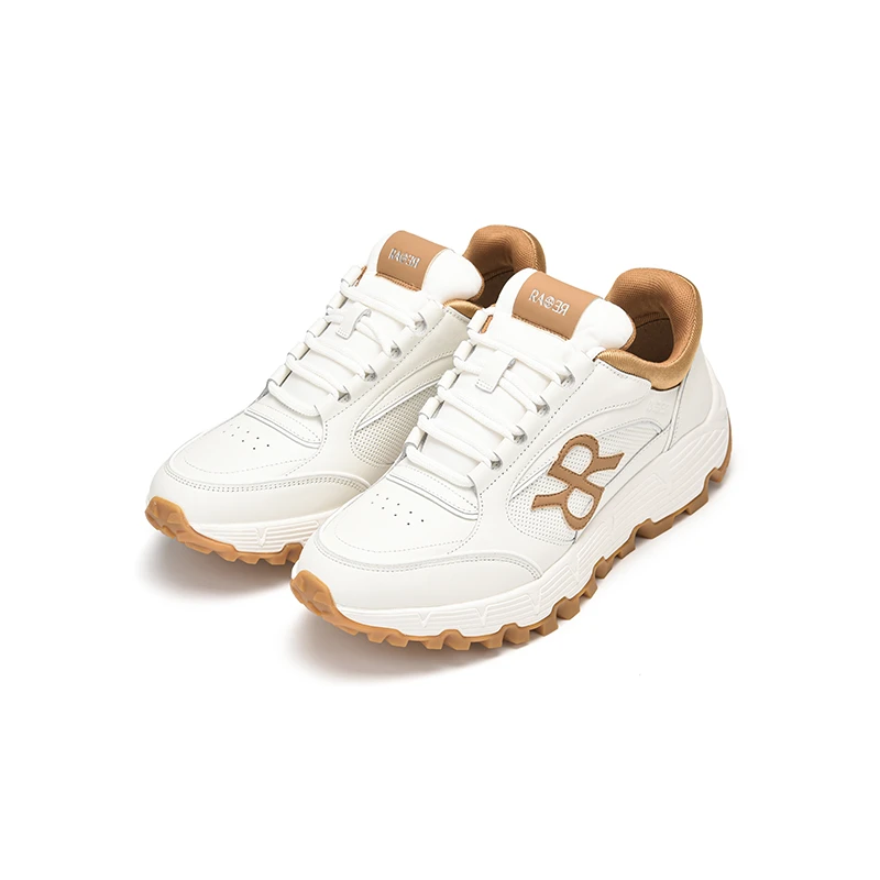 【Runner02系列男鞋】RARE威雅男款Runner02 白色皮革运动鞋