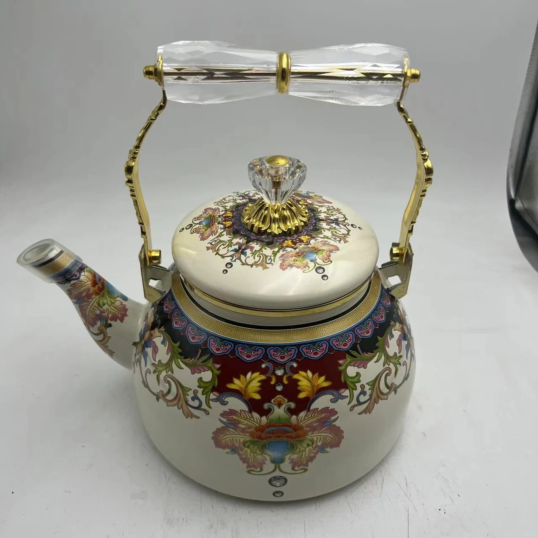 2.8L【珍品】搪瓷烧水壶茶壶电磁炉明火通用