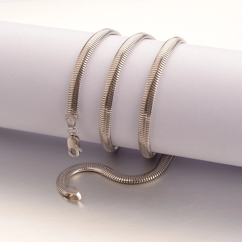 链子925银 高级纯银蛇骨链简约高级时尚百搭个性轻奢欧美手工气质