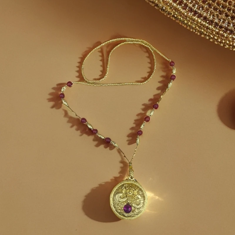 【梵总专属】BM-S133#祥龙戏珠龙牌培育红宝石合金镶嵌吊坠赠坦克链