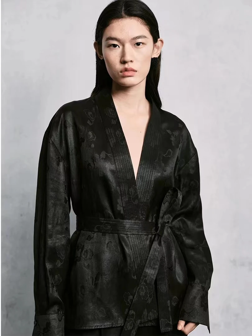 【张羽推荐】设计师品牌JADE玉琼 24春夏香云纱上衣外套