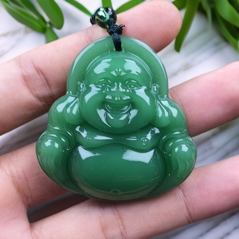 深绿佛公4.手工男女同款双面时尚经典百搭精美吊坠