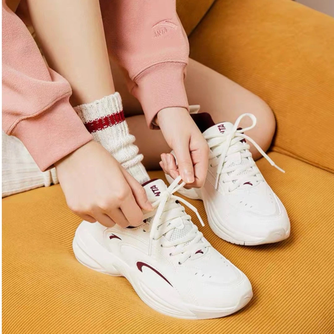 安踏ACE休闲鞋情侣鞋秋季时尚潮百搭厚底增高老爹鞋运动鞋雅丹风