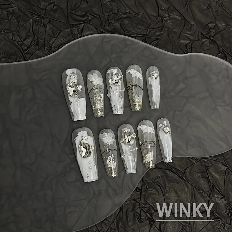 【WINKY 逃逸的光】纯手工穿戴甲片小众逃逸的光美甲饰品穿戴甲片