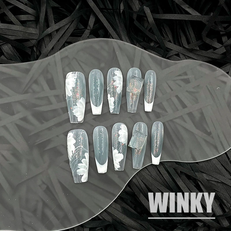 【WINKY 荷芳】W146 纯手工穿戴甲片 WINKY 荷芳美甲饰品穿戴甲片