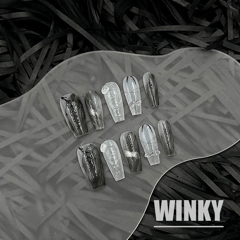 【WINKY 白兰地】W157 纯手工穿戴甲 WINKY 白兰地美甲饰品穿戴甲片