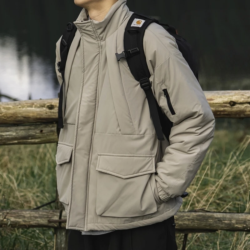 ATGM 山系机能Teflon特氟龙三防杜邦3M新雪丽保暖棉服日系男秋冬