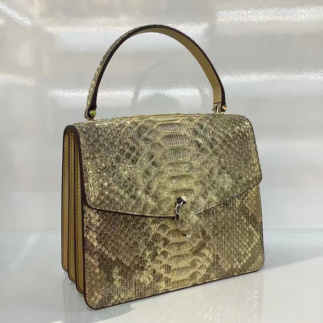 【LMK专属】高端定制单肩包（3310进口蟒蛇皮金榜题名）长20宽9高16cm