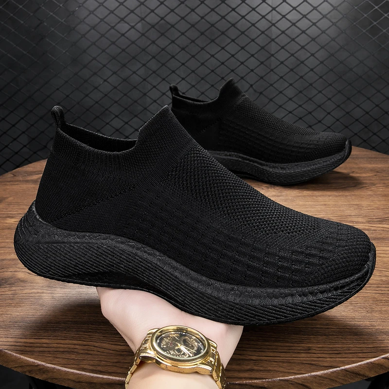 笑踏踩屎感爆米花软底运动鞋轻便透气休闲袜子鞋防臭跑步鞋男女款