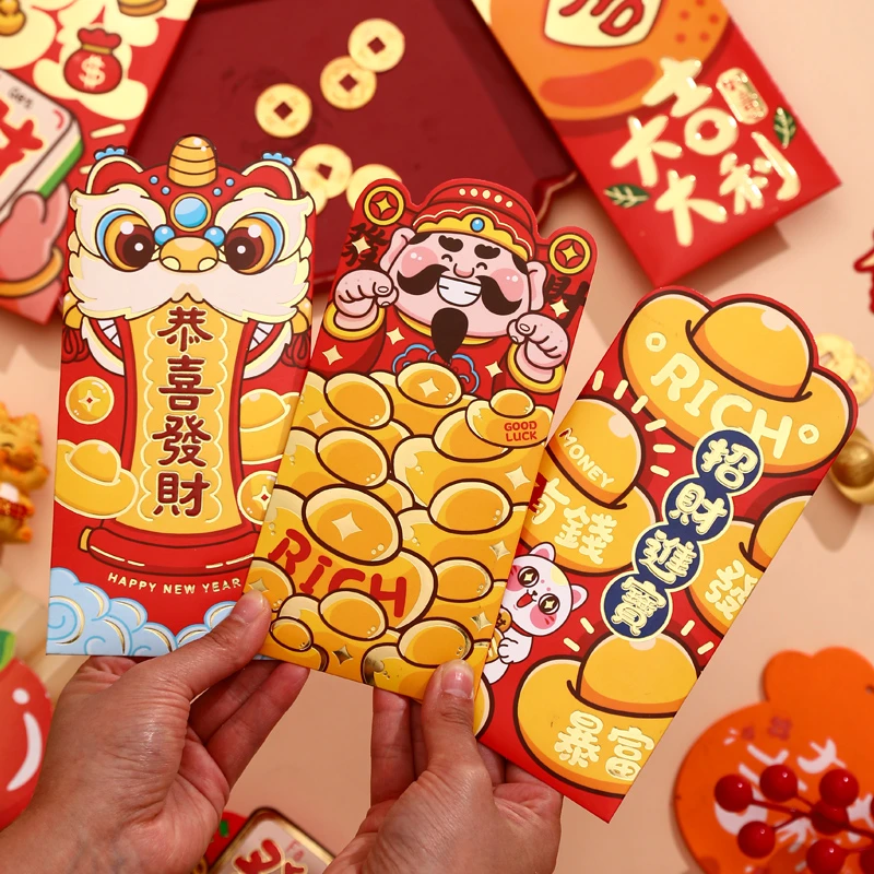 招财进宝卡通红包立体造型2025年新款财神爷利是封新年压岁蛇年