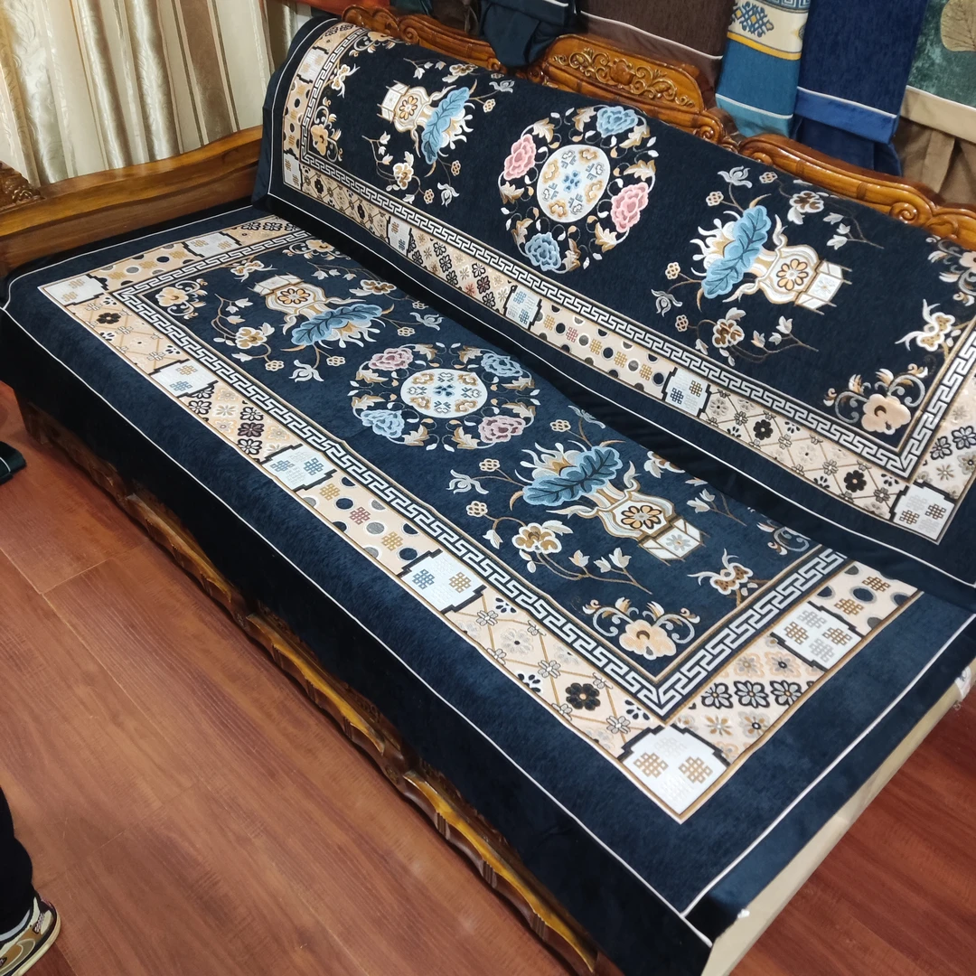 西藏包邮 宝花宝瓶藏式床坐垫靠背藏式沙发垫双防滑可水洗新中式