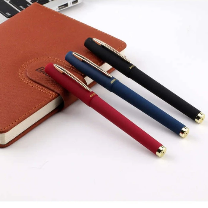 【剑鸣行书推荐】宝克磨砂中性笔大容量办公设计中性笔练字入门推荐