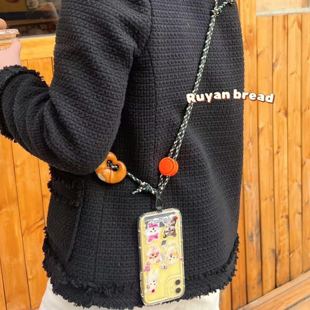 手机挂绳长款简约潮人露营手工碱水配饰质感高级可调节纯手工