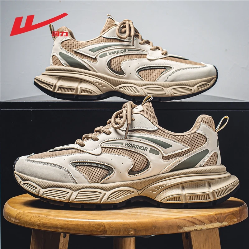 回力男士爆款2024新款男鞋秋季透气轻薄不臭脚上班运动老爹潮鞋溢