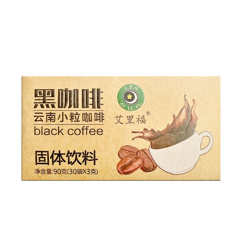 花餐厨神黑咖啡无蔗糖速溶纯冷热两泡90克装甄选阿拉比卡能量经典