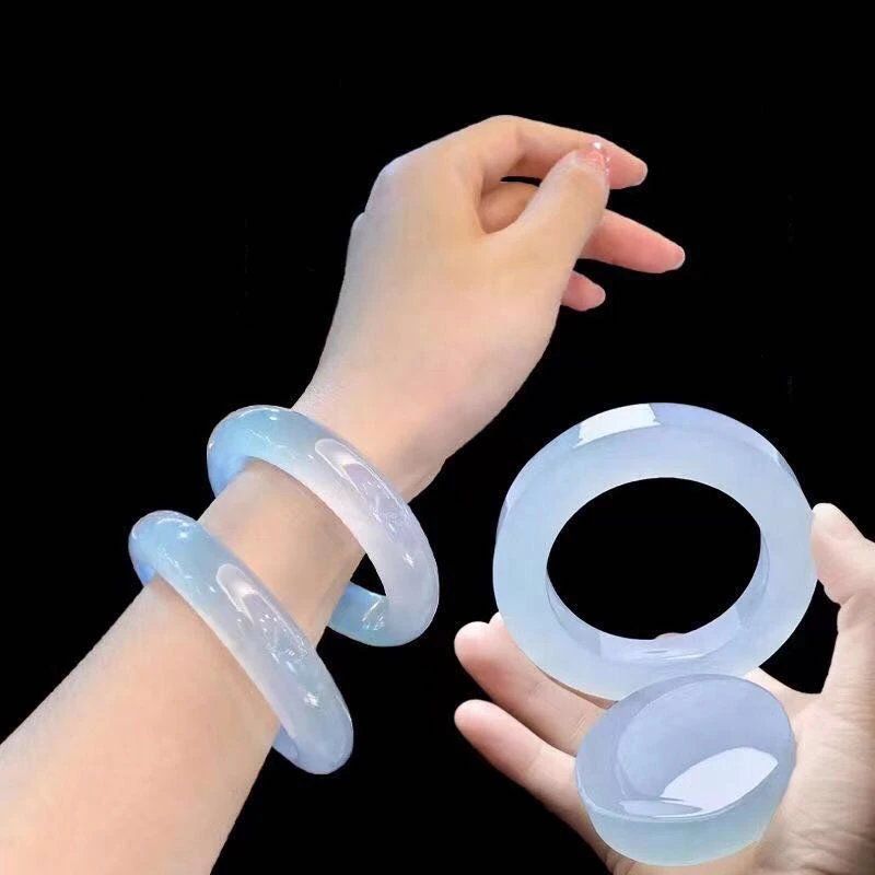 非金属珐琅手镯 新款悠雅冰翡时尚手镯高透女款