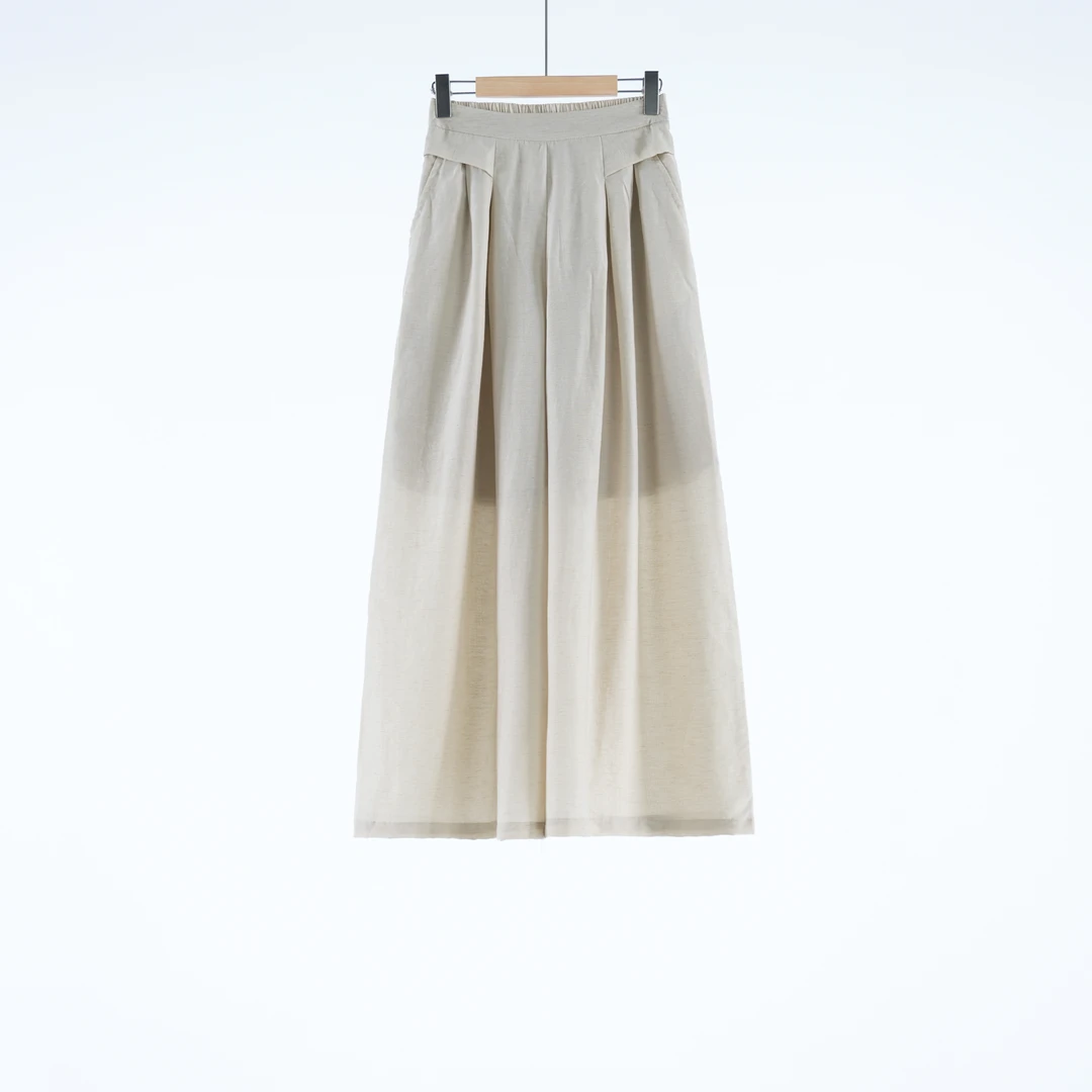 吉米原创-高级亚麻棉感垂感宽松阔腿裤071801