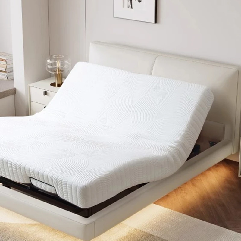 格妮雅智能电动床薄床头主卧科技遥控床功能简约现代零重力真皮床