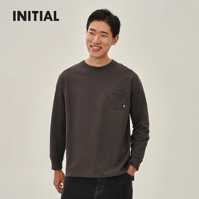 【商场同款】INITIAL冬季新款宽松基础款T恤男23WTTMOCXX301