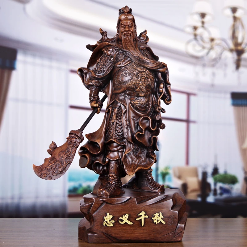 武财神爷关羽关二爷中式关公摆件大号像客厅店铺神像供奉家用摆设