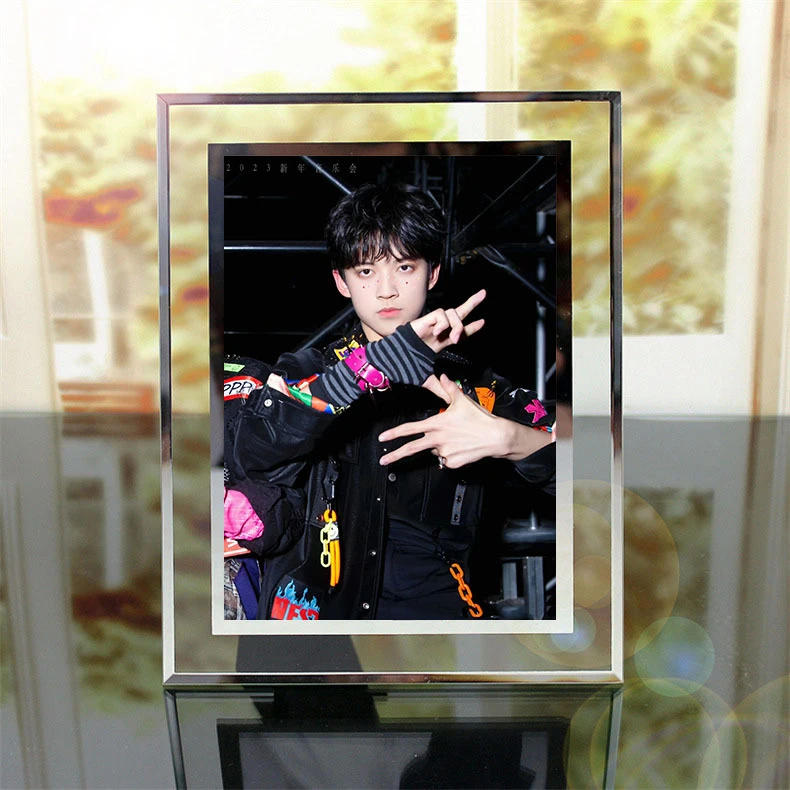 TF家族陈天润周边水晶玻璃相框diy照片横竖通用桌面摆台创意礼物