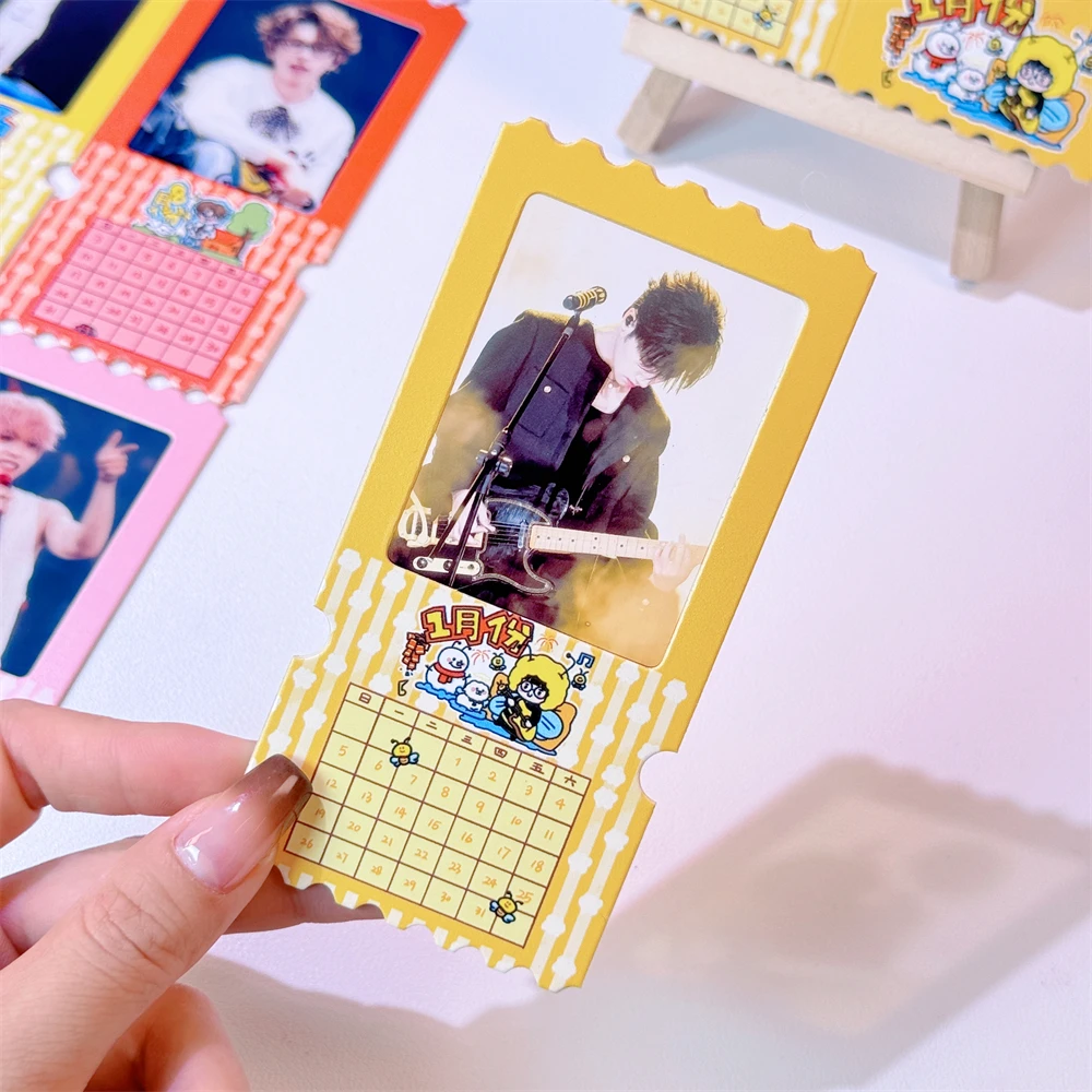 十个勤天周边票根种地吧2025年台历日历反转光影照片日历定制片夹