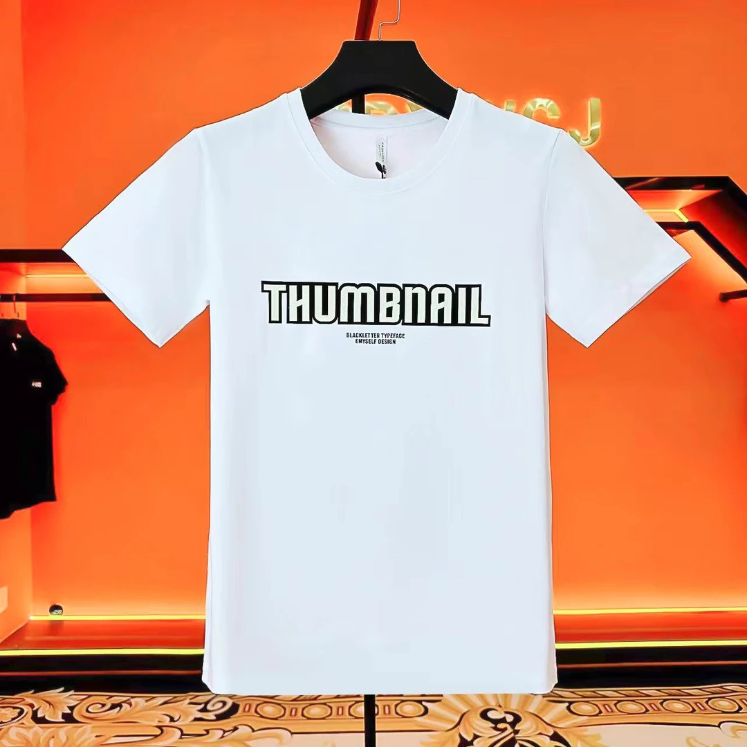 辰星优选新款潮流时尚休闲百搭标准圆领透气情侣运动T恤短袖—15