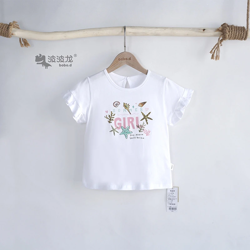 波波龙童装女童短袖T恤2222034997