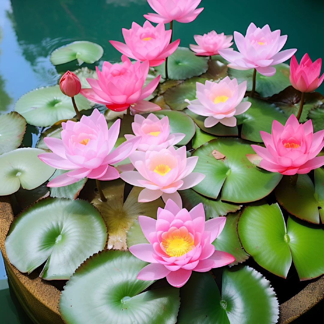 睡莲水培植物荷花带花阳台庭院四季开花水养花卉盆栽池塘莲花花苗