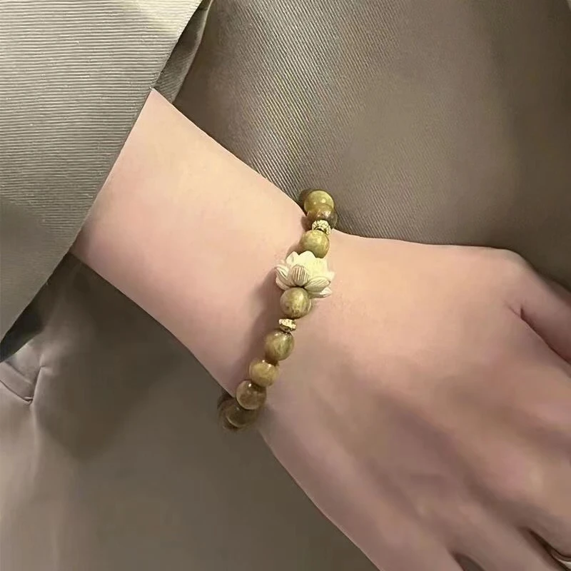 绿檀小单圈莲花单圈